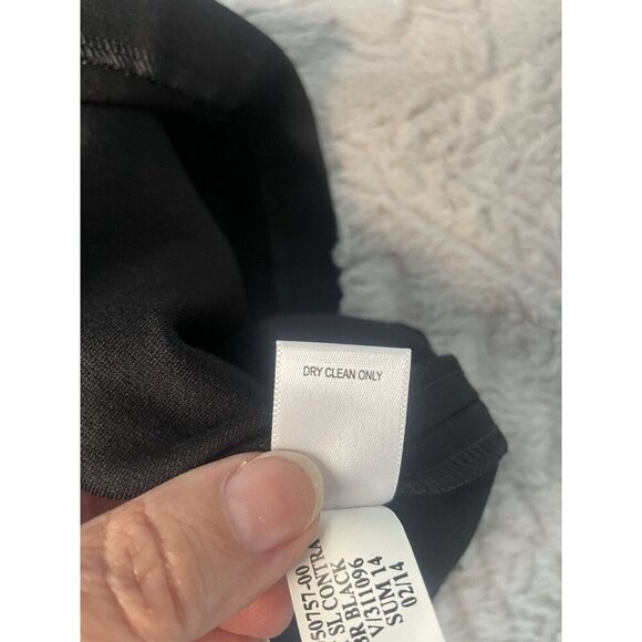 Banana Republic Tiered Black Ponte Fet-And-Flare Dress Women's Size 0 - Picture 10 of 10